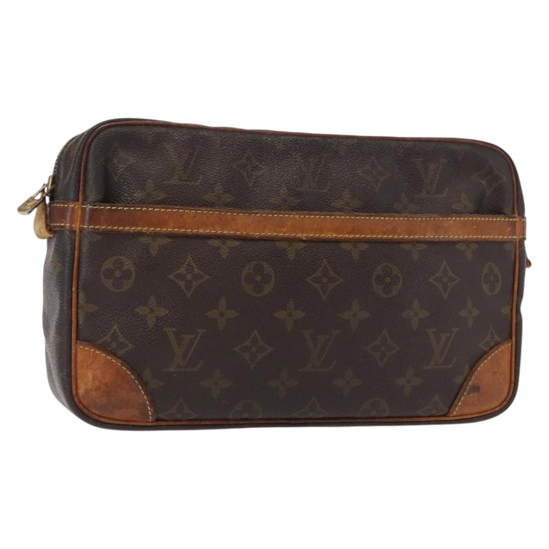 Louis Vuitton Compiegne 28 Monogram Canvas Clutch Bag M51845 France: Louis Vuitton Compiegne 28 Monogram Canvas Clutch Bag M51845 France This Louis Vuitton Compiegne 28 clutch bag features the brand's iconic Monogram canvas exterior. Made in France, the bag is designed
