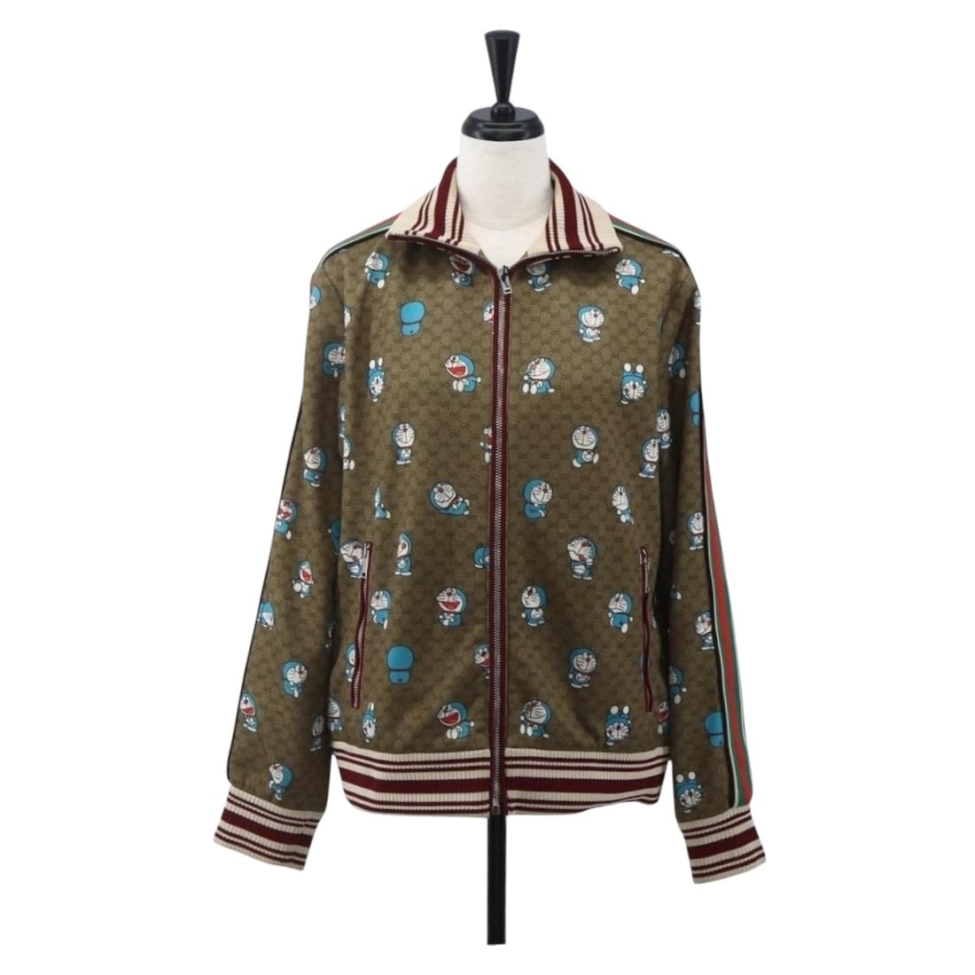 GUCCI Beige Micro GG Canvas Doraemon Zip Jacket Auth 157428SM (1 of 18)