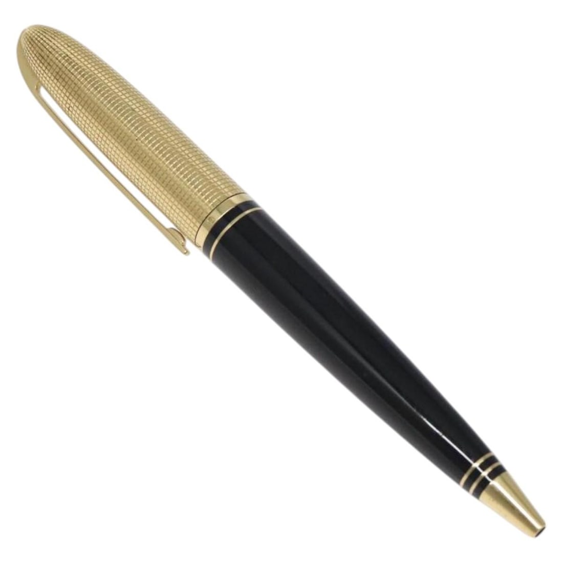LOUIS VUITTON N72602 Dock Lacquer Black Metal Ballpoint Pen (1 of 7)