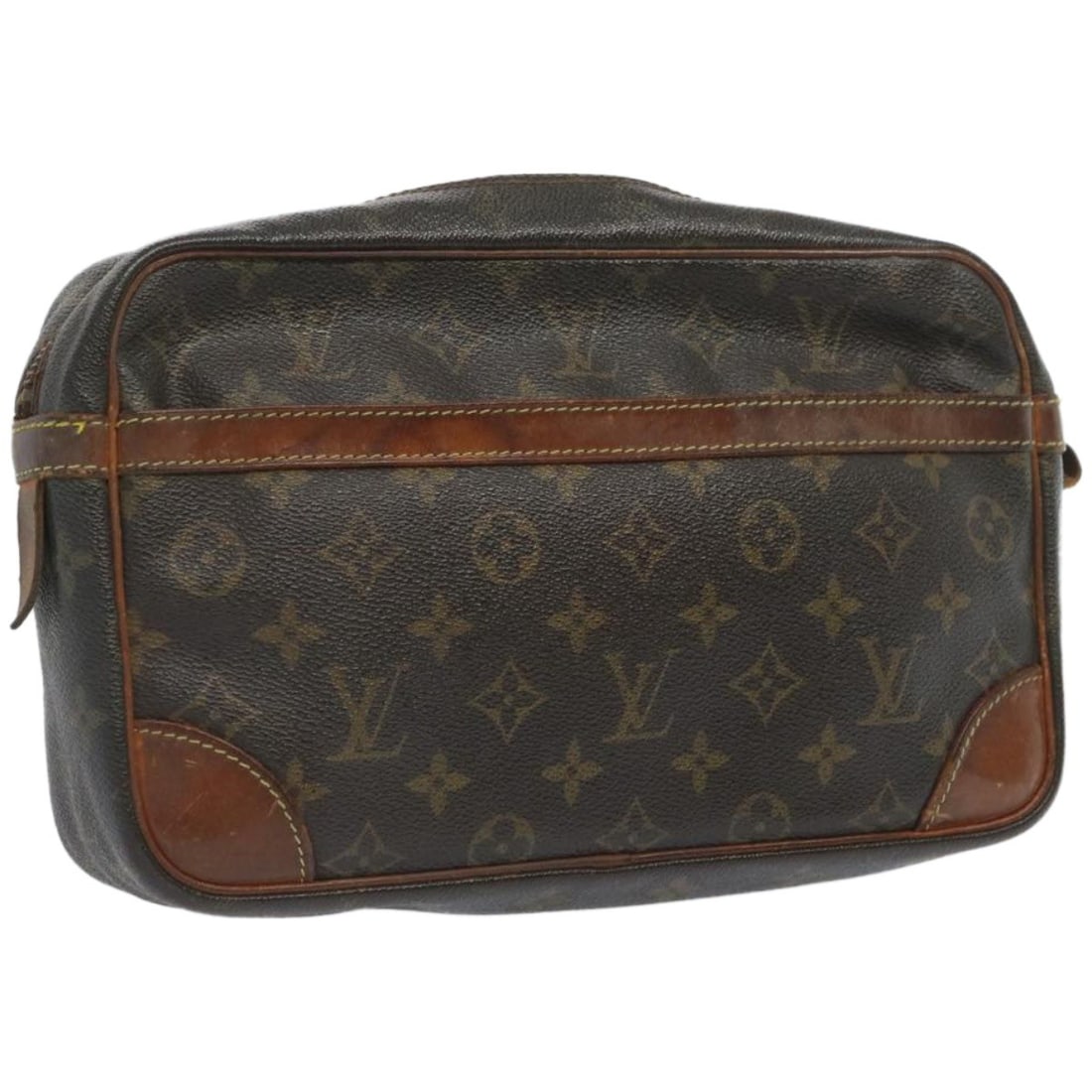 LOUIS VUITTON Monogram Compiegne 28 Clutch Bag M51845 Authentic: LOUIS VUITTON Monogram Compiegne 28 Clutch Bag M51845 Authentic This authentic LOUIS VUITTON Monogram Compiegne 28 Clutch Bag (Model M51845) is a stylish accessory crafted from durable Monogram Canvas