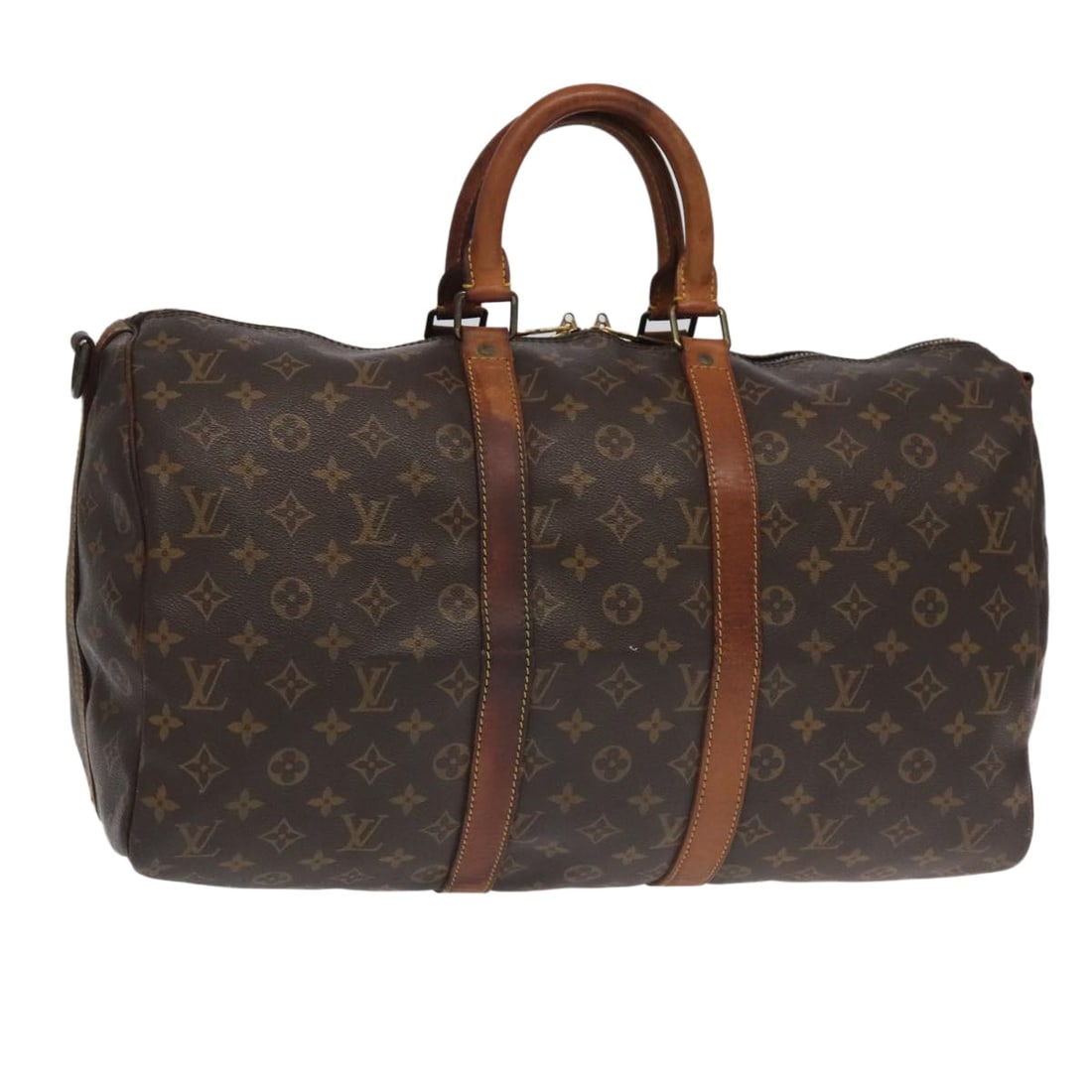 LOUIS VUITTON Monogram Keepall Bandouliere 45 Boston Bag M41418 Auth (1 of 18)