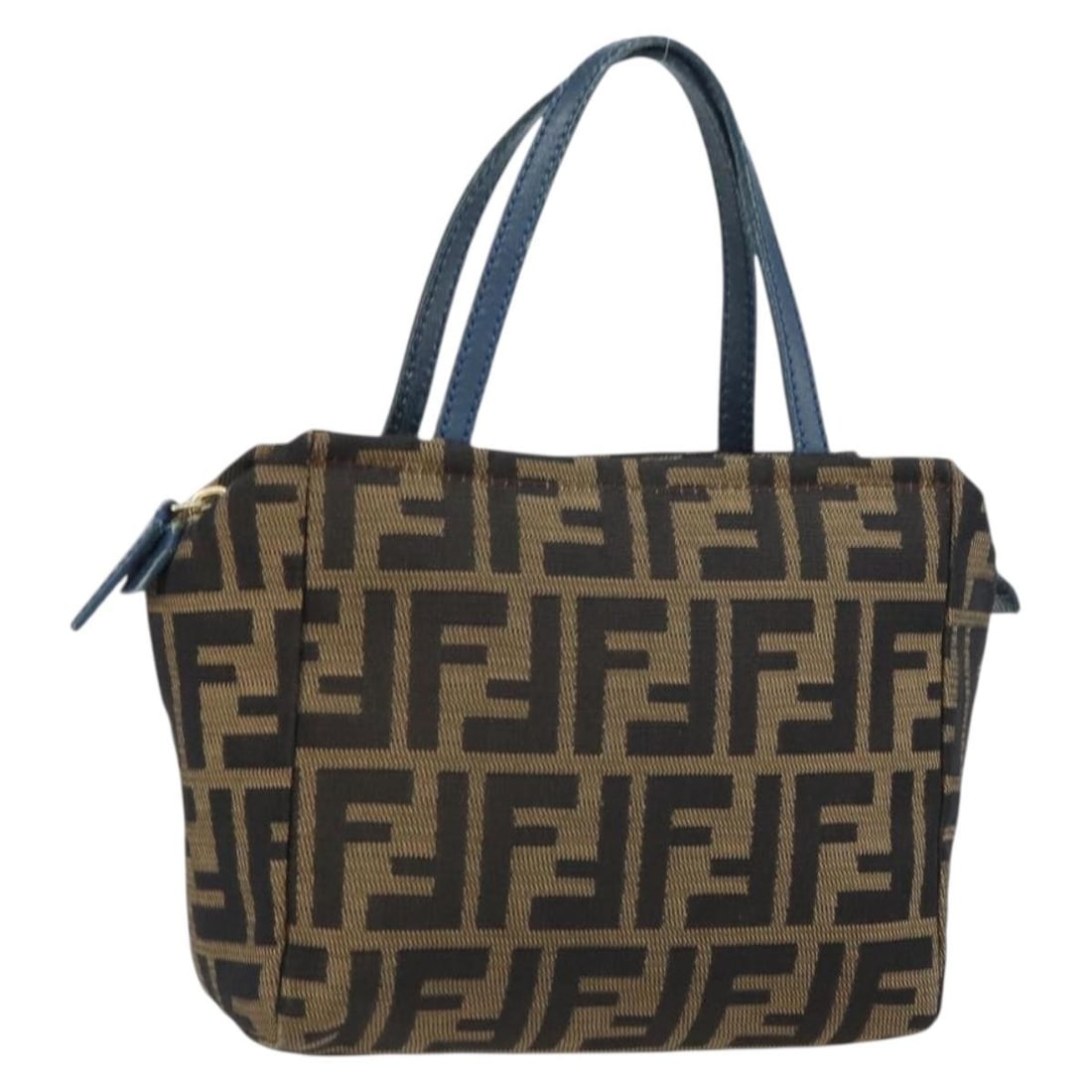 Zucca Canvas Black Brown Fendi Handbag from Italy: Zucca Canvas Black Brown Fendi Handbag from Italy This is a FENDI Zucca Canvas handbag in black and brown, crafted in Italy. The bag features the classic Zucca canvas material with black and brown ton