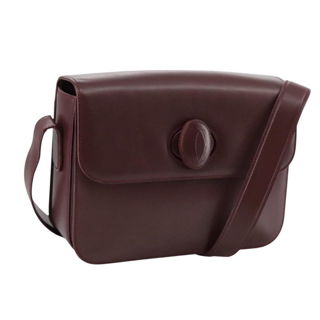 CARTIER Red Leather Shoulder Bag Made in Italy (1 of 18)