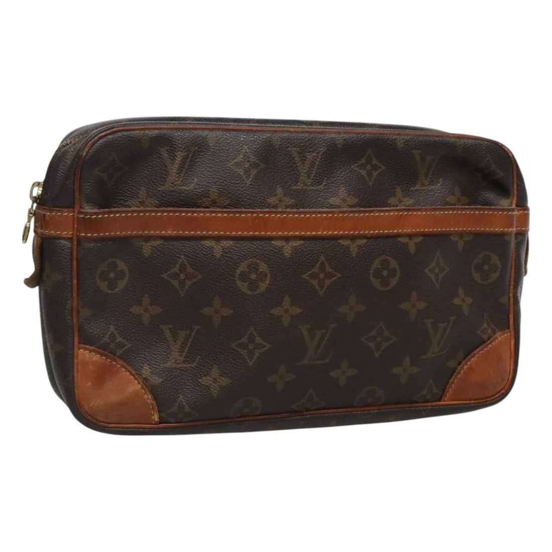 LOUIS VUITTON Monogram Compiegne 28 Clutch Bag M51845 Made in France: LOUIS VUITTON Monogram Compiegne 28 Clutch Bag M51845 Made in France This authentic LOUIS VUITTON Monogram Compiegne 28 Clutch Bag (Product No. M51845) is a stylish accessory crafted from durable Mono