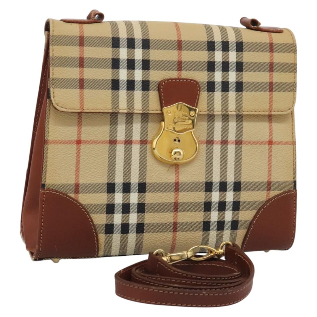 Burberrys Nova Check Beige PVC Hand Bag Made in Italy Authentic: Burberrys Nova Check Beige PVC Hand Bag Made in Italy Authentic This Burberrys Nova Check Hand Bag is a stylish accessory crafted from durable PVC leather in a classic beige color. Measuring approxima