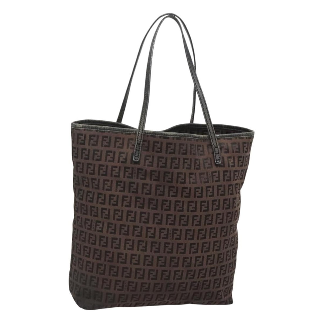 Fendi Zucchino Canvas Tote Bag Brown Made in Italy (1 of 18)