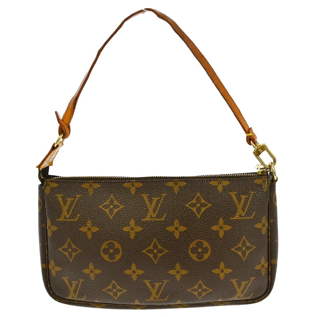 Louis Vuitton Monogram Pochette Accessoires Handbag M51980: Louis Vuitton Monogram Pochette Accessoires Handbag M51980 This Louis Vuitton Monogram Pochette Accessoires handbag is a stylish accessory crafted in France. Featuring the iconic Monogram pattern, the