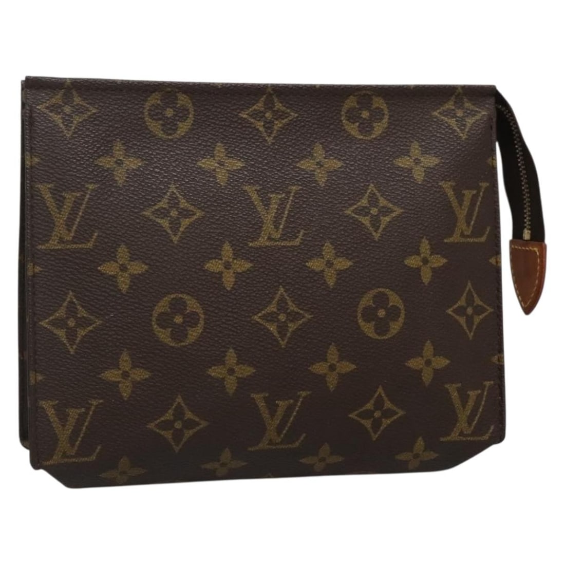 Louis Vuitton Monogram Poche Toilette 19 Pouch M47544 Auth France: Louis Vuitton Monogram Poche Toilette 19 Pouch M47544 Auth France Elevate your accessory collection with the LOUIS VUITTON Monogram Poche Toilette 19 Pouch. Crafted from durable Monogram Canvas, this