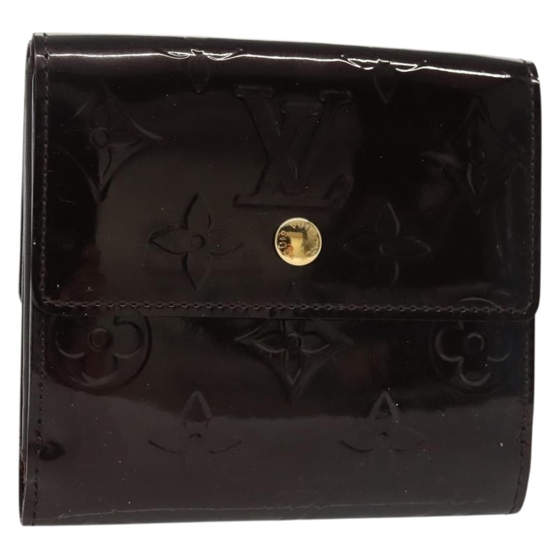 LOUIS VUITTON M93519 Amarante Patent Leather Wallet France: LOUIS VUITTON M93519 Amarante Patent Leather Wallet France This elegant LOUIS VUITTON Vernis Porte Monnaie Bier Cartes Crdit in Amarante is a stylish wallet crafted from high-quality patent leather. M