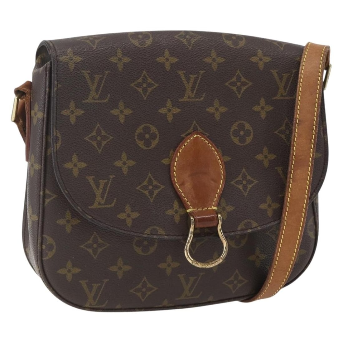 Monogram Canvas Saint Cloud GM Shoulder Bag by Louis Vuitton M51242: Monogram Canvas Saint Cloud GM Shoulder Bag by Louis Vuitton M51242 This is a Louis Vuitton Monogram Saint Cloud GM shoulder bag crafted from monogram canvas, featuring a classic monogram pattern. The