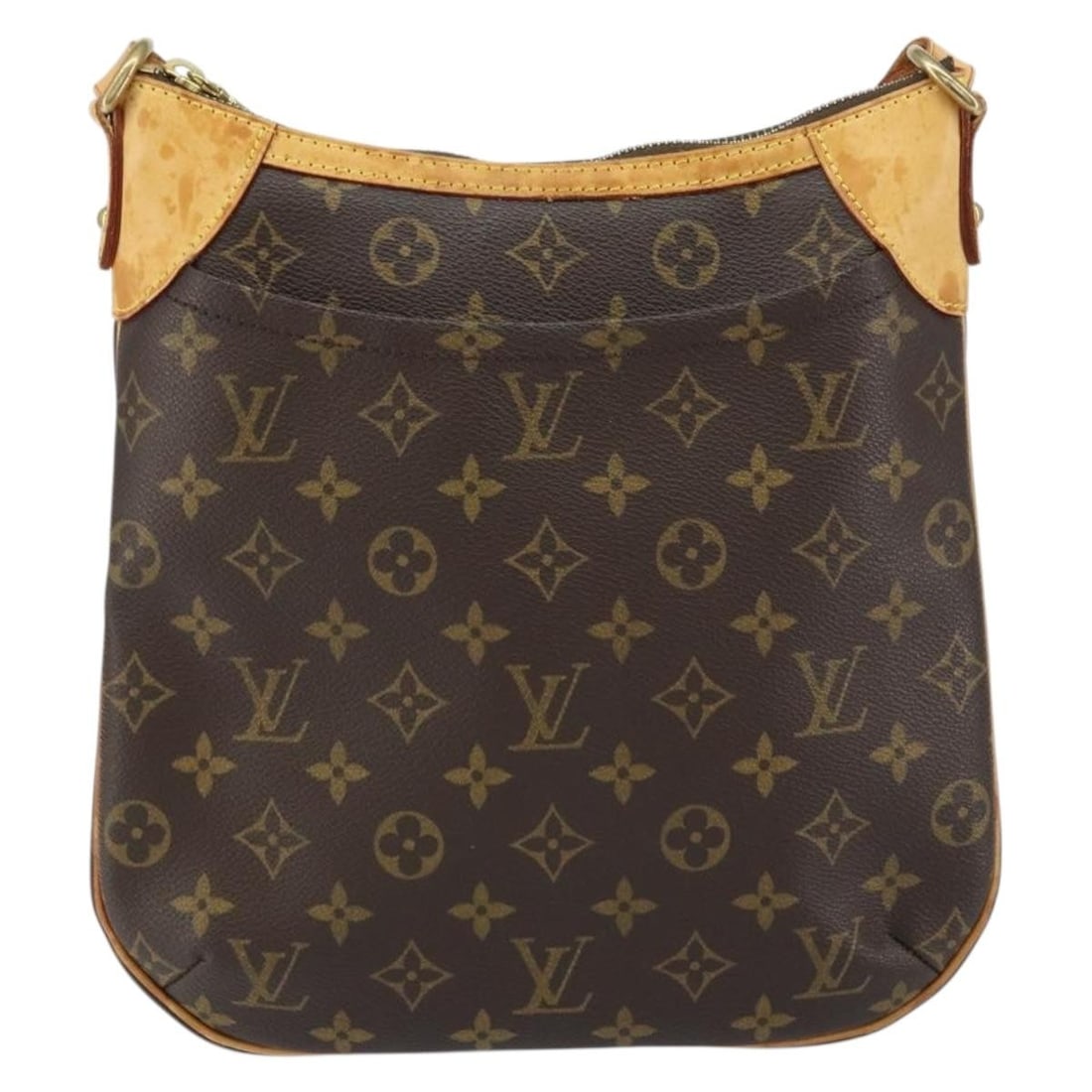 Odeon Shoulder Bag by Louis Vuitton in Brown: Odeon Shoulder Bag by Louis Vuitton in Brown This Louis Vuitton Odeon handbag is a pre-owned shoulder bag in brown, designed for female users. It is in fair condition with noticeable signs of wear, in
