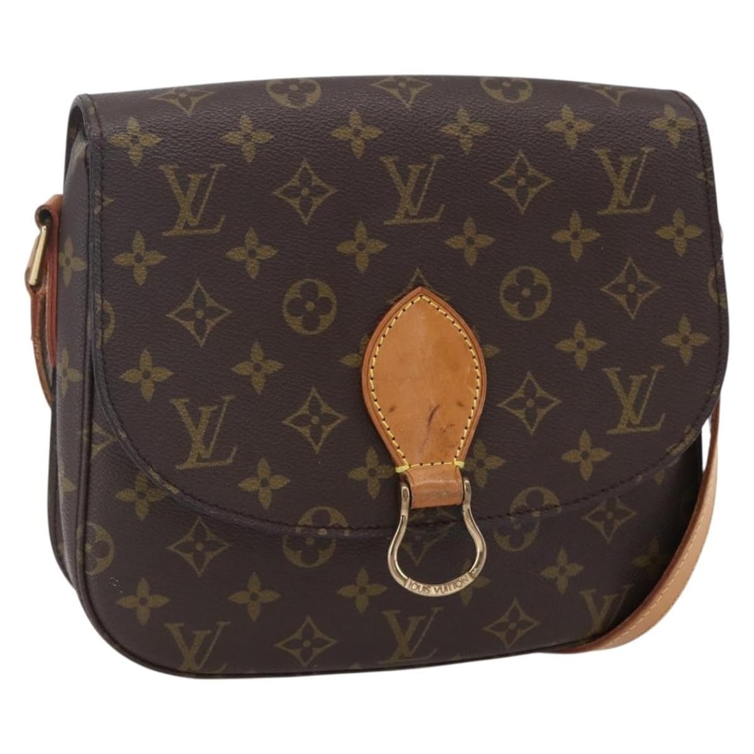 LOUIS VUITTON Monogram Saint Cloud GM Shoulder Bag M51242 Auth France (1 of 18)