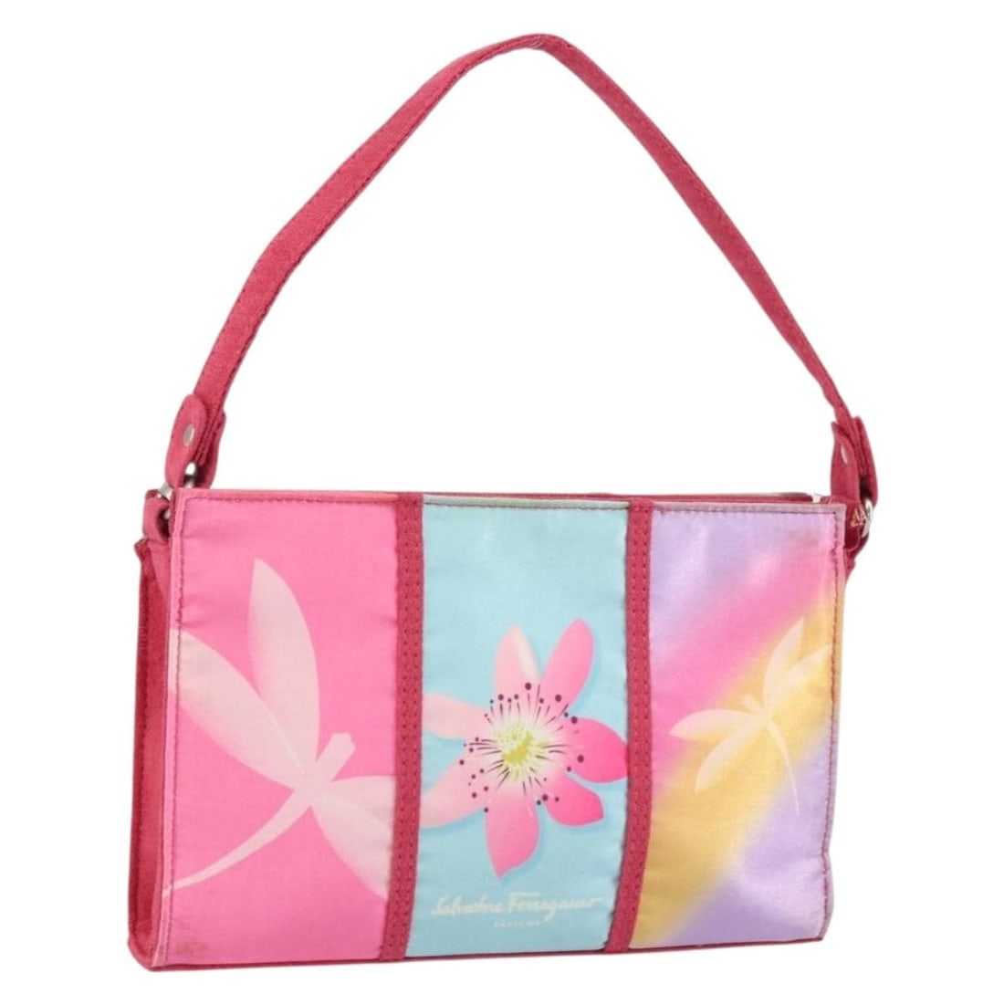 Pink Nylon Pouch Bag by Salvatore Ferragamo (1 of 18)