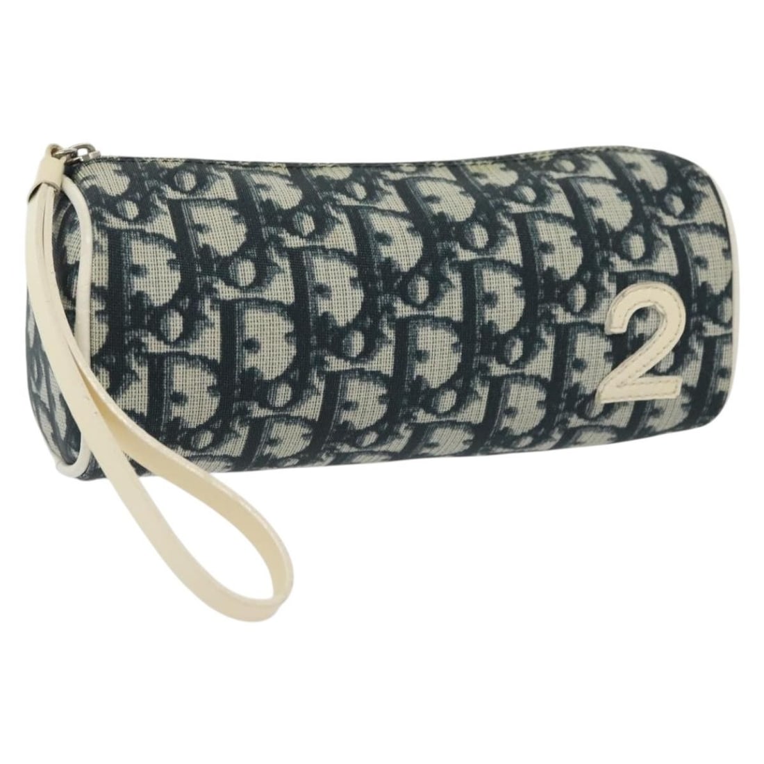 Christian Dior Navy Trotter Canvas Pouch Auth CM0013 (1 of 18)