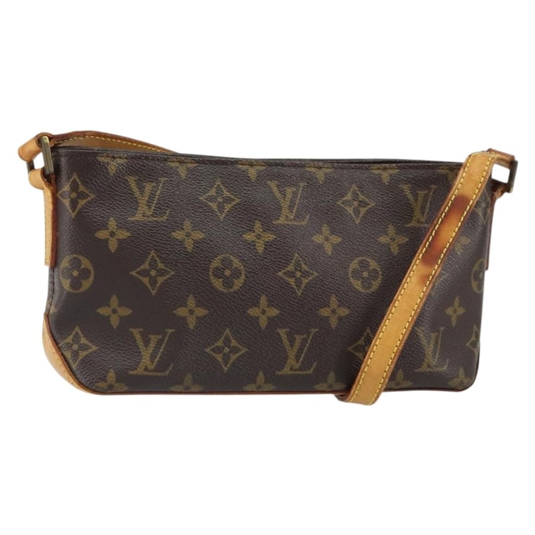 Louis Vuitton Monogram Canvas Trotteur Shoulder Bag M51240 France: Louis Vuitton Monogram Canvas Trotteur Shoulder Bag M51240 France This is a Louis Vuitton Monogram Trotteur shoulder bag, crafted from signature monogram canvas with a monogram exterior. The bag featu
