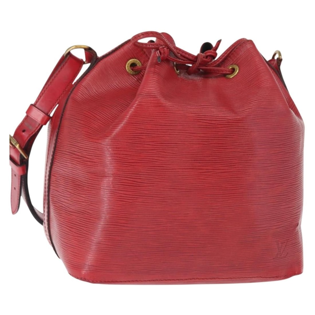 Red Epi Leather Petit Noe Shoulder Bag by Louis Vuitton M44107 (1 of 18)