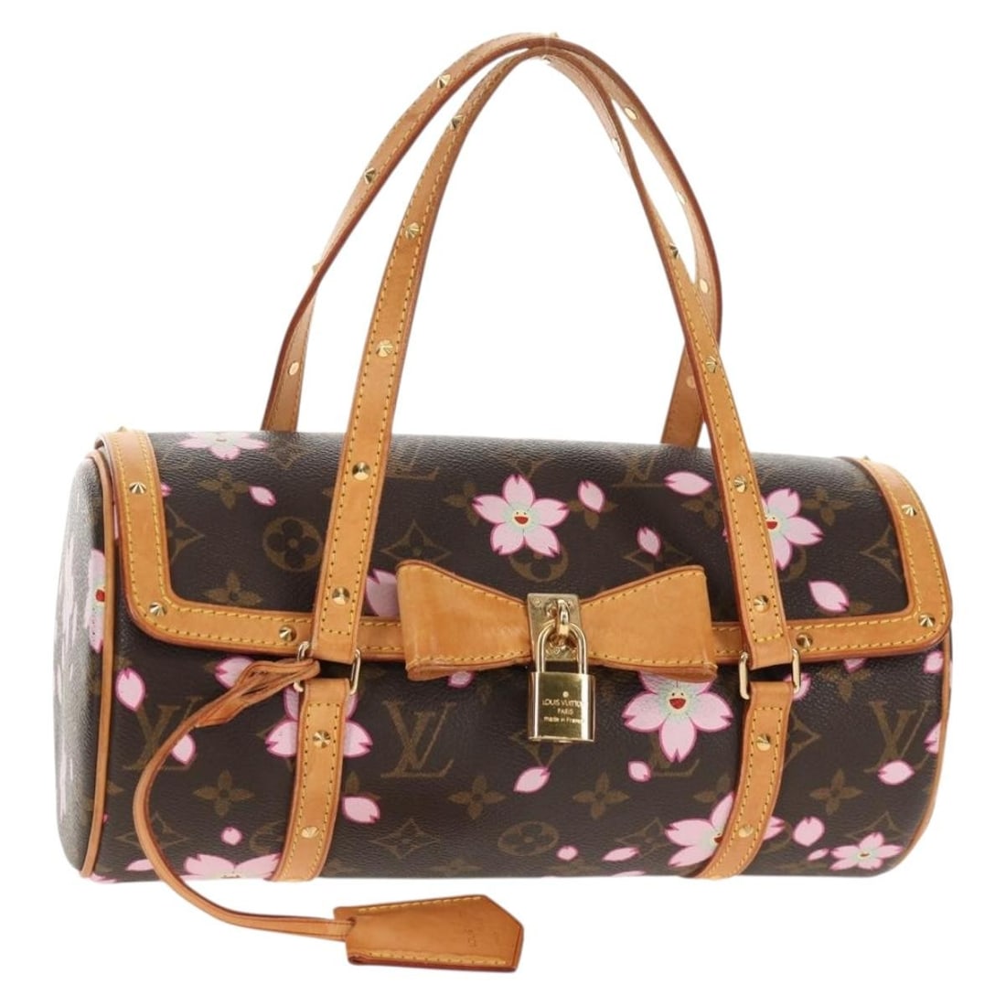 LOUIS VUITTON Cherry Blossom Papillon GM Hand Bag M92009 Auth (1 of 18)