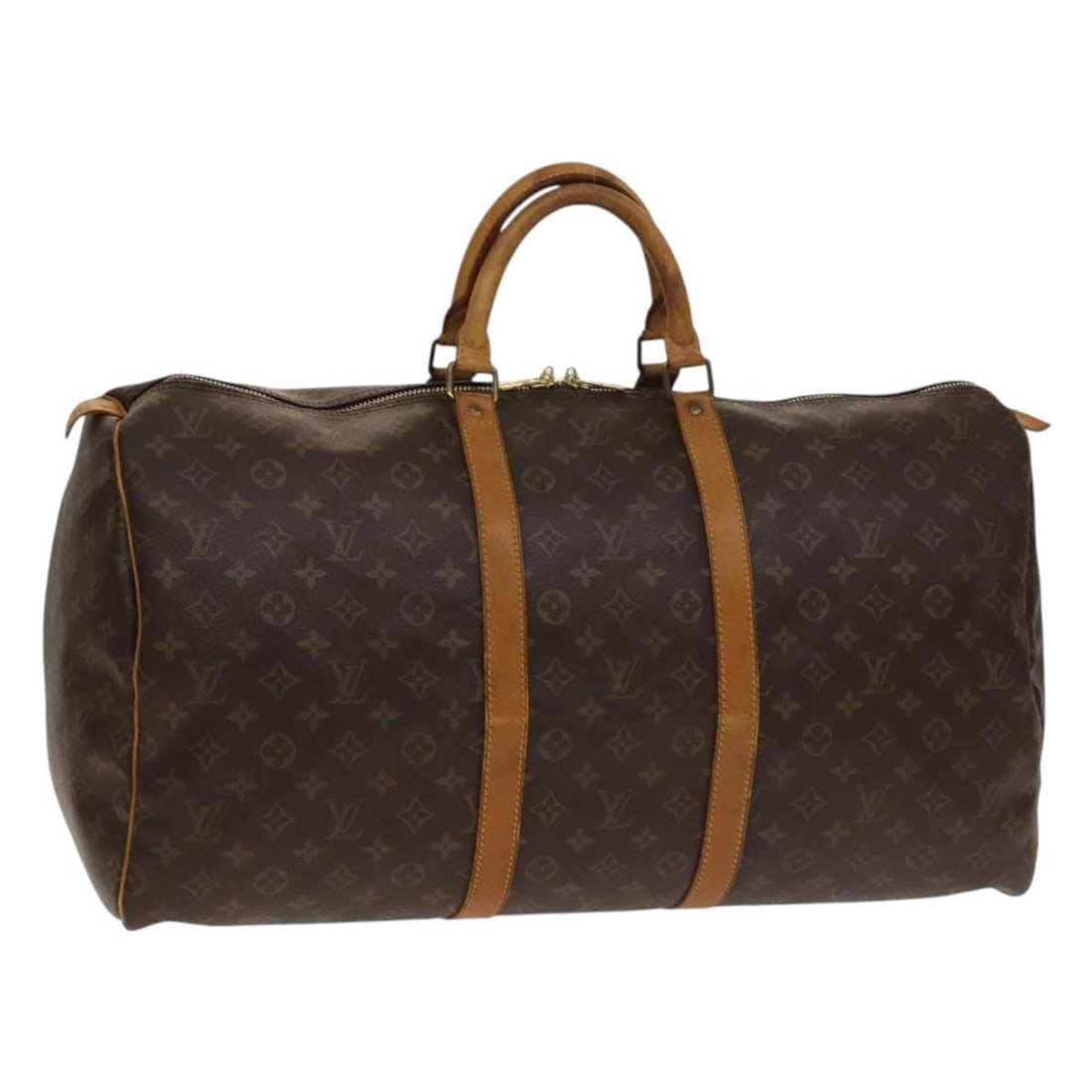 LOUIS VUITTON Monogram Keepall 55 Boston Bag M41424 Auth France: LOUIS VUITTON Monogram Keepall 55 Boston Bag M41424 Auth France Introducing the iconic Louis Vuitton Monogram Keepall 55 Boston Bag, a timeless travel companion crafted from durable Monogram Canvas. T