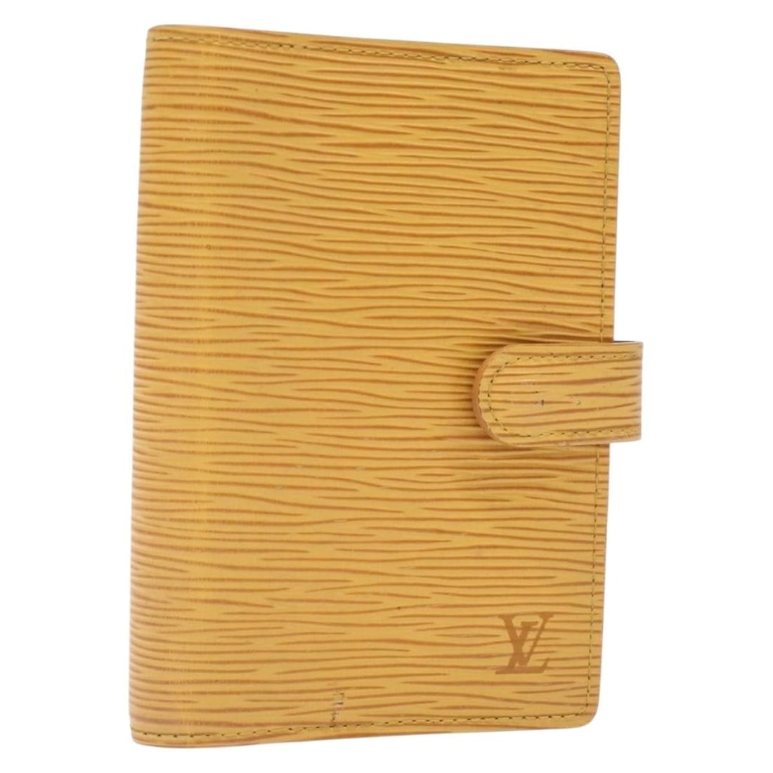 Louis Vuitton Epi Agenda PM Day Planner Cover Yellow R20059 Authentic: Louis Vuitton Epi Agenda PM Day Planner Cover Yellow R20059 Authentic Elevate your organizational style with this authentic LOUIS VUITTON Epi Agenda PM Day Planner Cover in a vibrant yellow hue. Exper