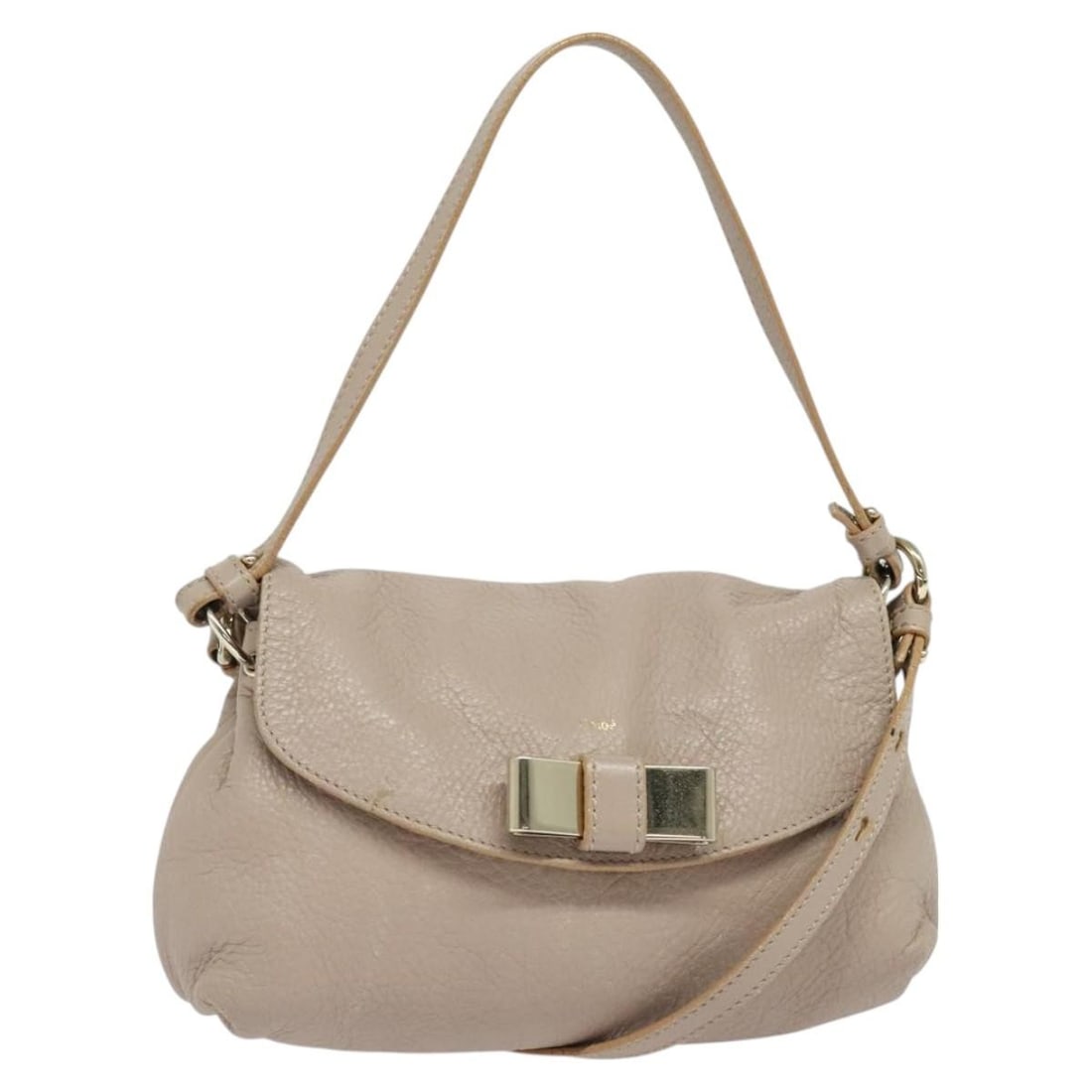 Chloe Lily Pink Leather Hand Bag 2way Auth BA1712 (1 of 18)