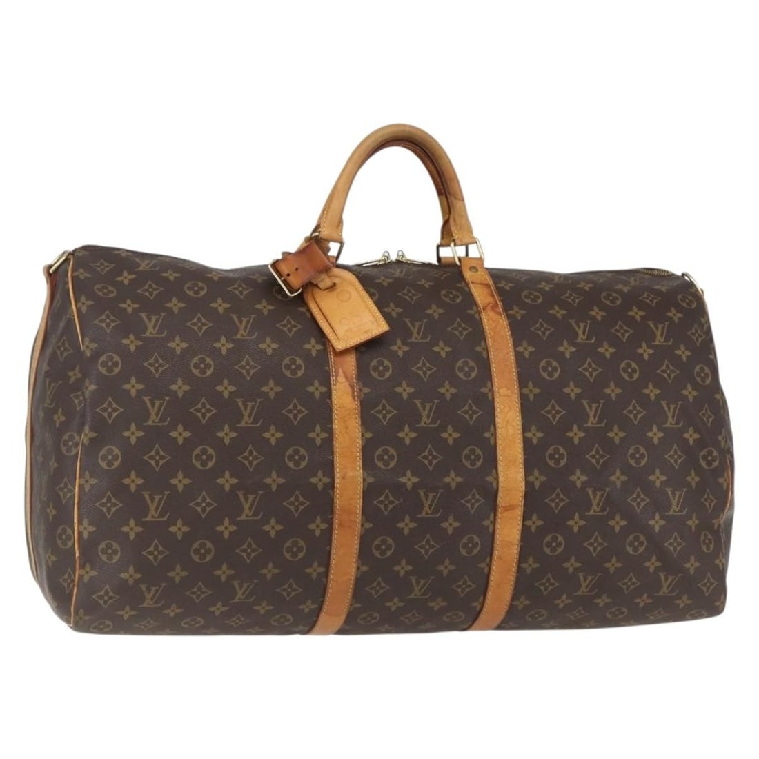LOUIS VUITTON Monogram Keepall Bandouliere 60 Boston Bag M41412 Auth: LOUIS VUITTON Monogram Keepall Bandouliere 60 Boston Bag M41412 Auth Introducing the iconic LOUIS VUITTON Monogram Keepall Bandouliere 60 Boston Bag, a timeless accessory crafted in France. This styli