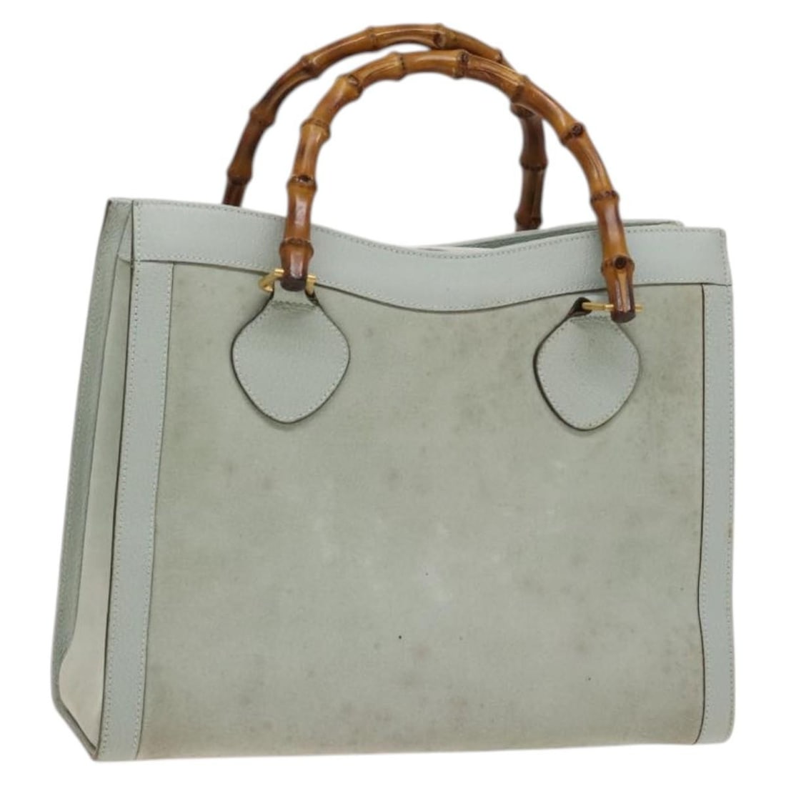 GUCCI Bamboo Suede Hand Bag Light Blue Gold 002 1186 0260 Auth: GUCCI Bamboo Suede Hand Bag Light Blue Gold 002 1186 0260 Auth Elevate your accessory collection with this authentic Gucci Bamboo Hand Bag, crafted from luxurious suede in a captivating light blue and