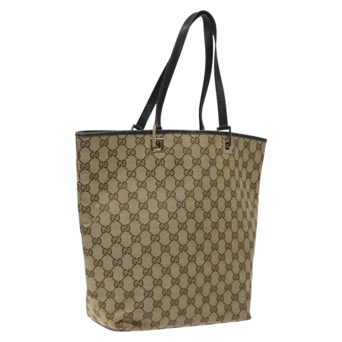 GUCCI GG Canvas Tote Bag Beige Gold 002 1098 1705 Made in Italy: GUCCI GG Canvas Tote Bag Beige Gold 002 1098 1705 Made in Italy This authentic GUCCI GG Canvas Tote Bag combines elegance and functionality with its sophisticated beige and gold color scheme. Crafted