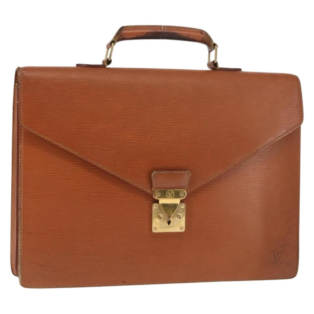 LOUIS VUITTON Epi Leather Serviette Conseiller Briefcase M54423 Brown Auth (1 of 18)