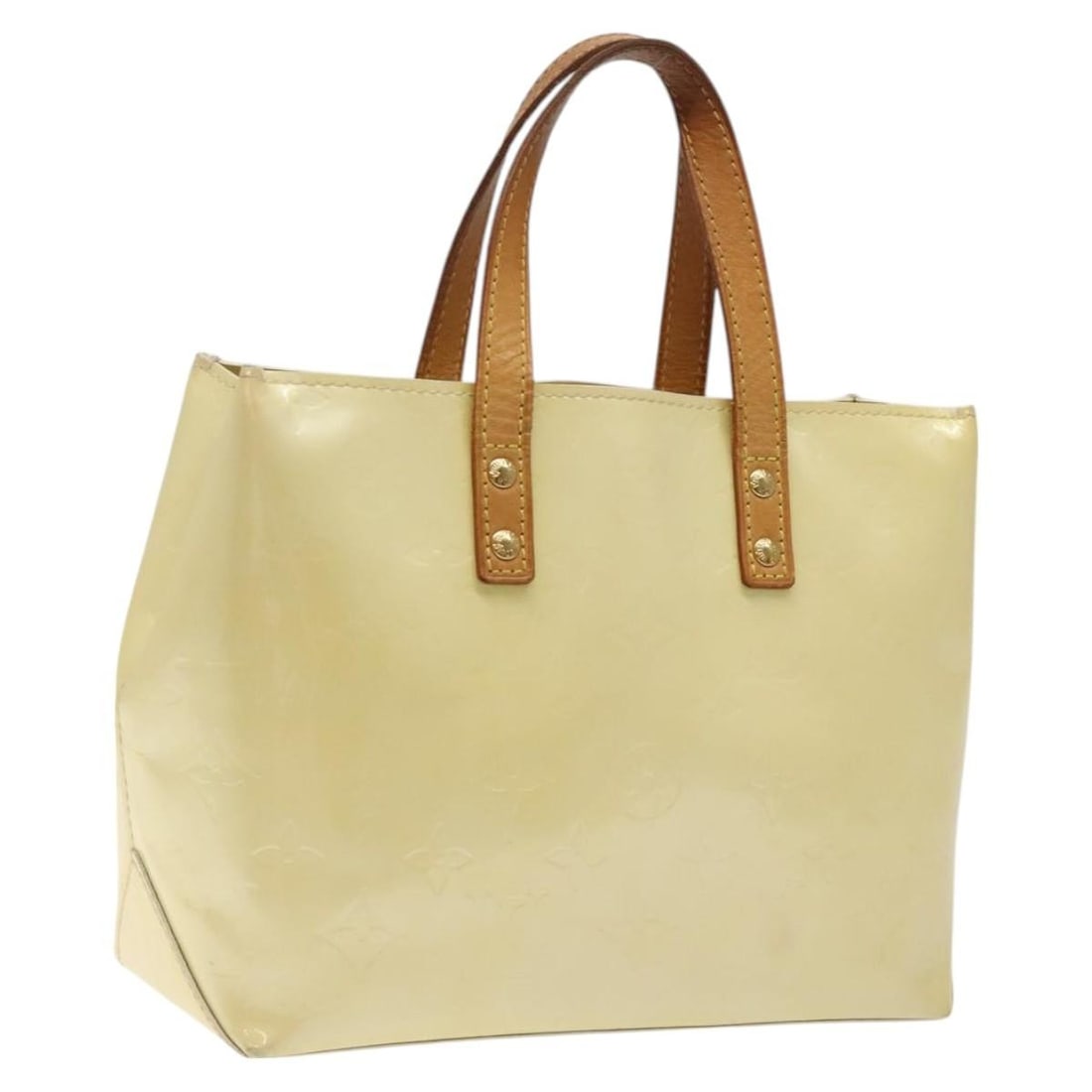 Louis Vuitton Monogram Vernis Reade PM Hand Bag Perle M91336 Made in France (1 of 18)