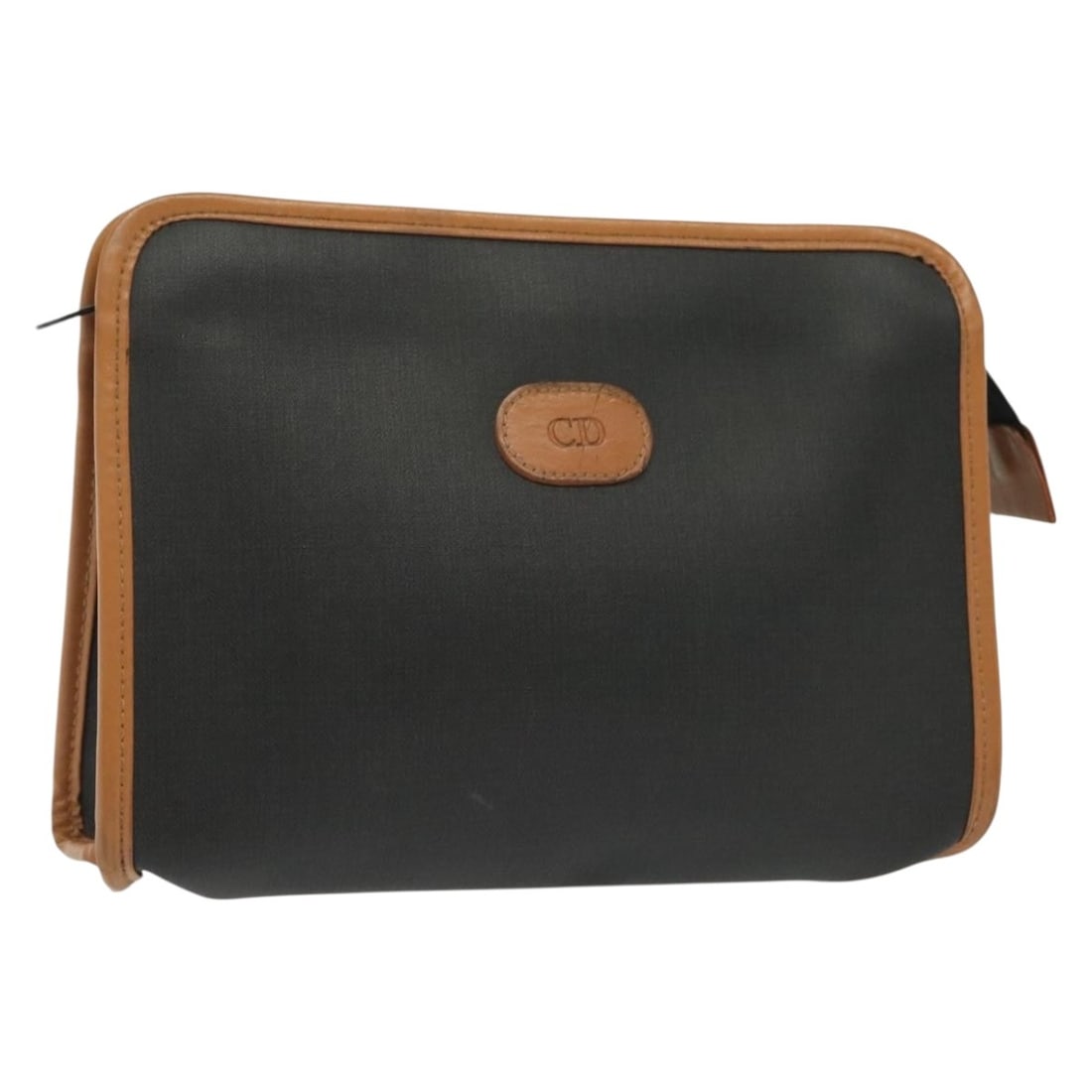 Christian Dior Black PVC Leather Clutch Bag Authenticated: Christian Dior Black PVC Leather Clutch Bag Authenticated This elegant black clutch bag from Christian Dior is crafted from durable PVC leather, perfect for adding a touch of sophistication to any out
