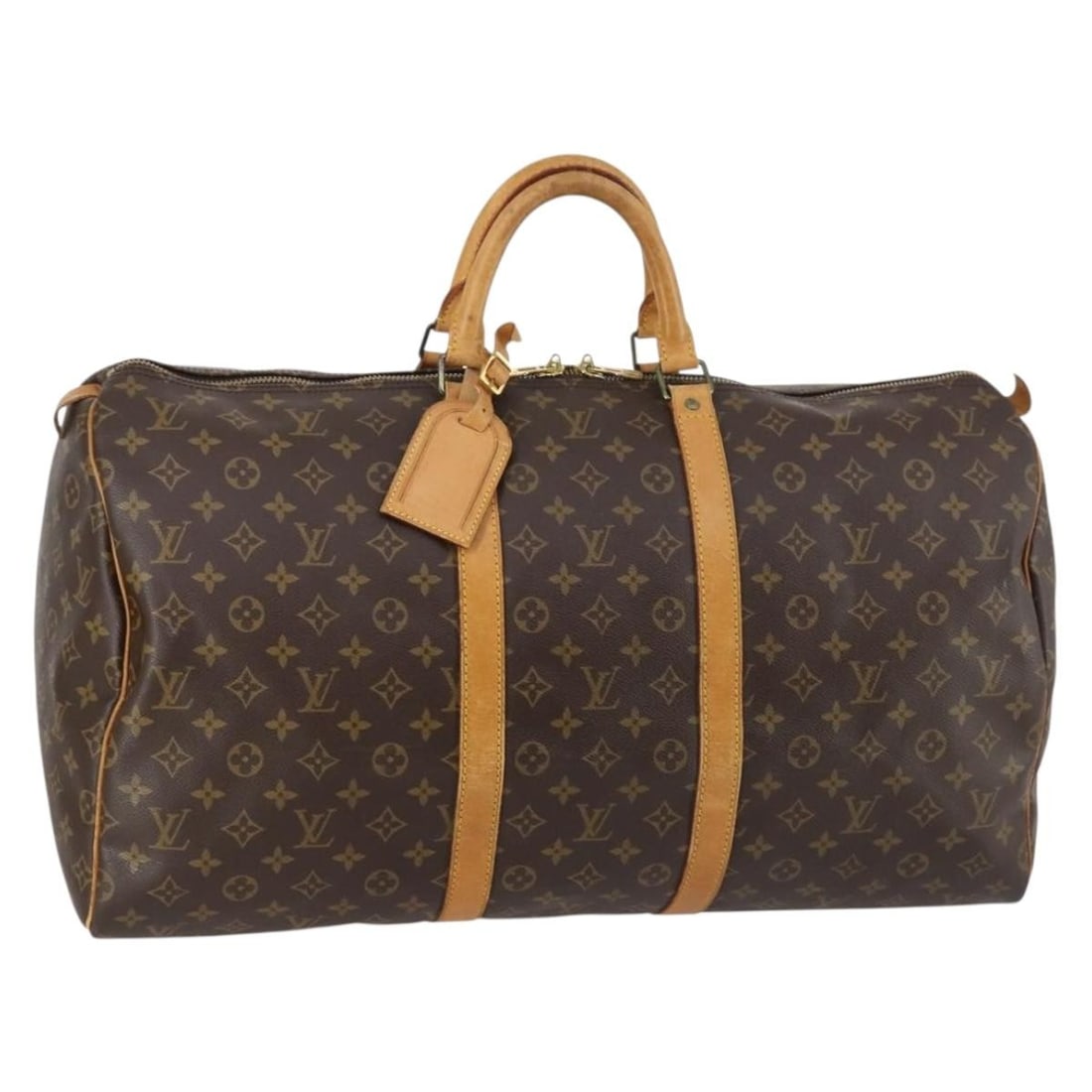 LOUIS VUITTON Monogram Keepall 55 Boston Bag M41424 Auth: LOUIS VUITTON Monogram Keepall 55 Boston Bag M41424 Auth Elevate your travel style with the LOUIS VUITTON Monogram Keepall 55 Boston Bag. Crafted from durable Monogram Canvas, this iconic bag features