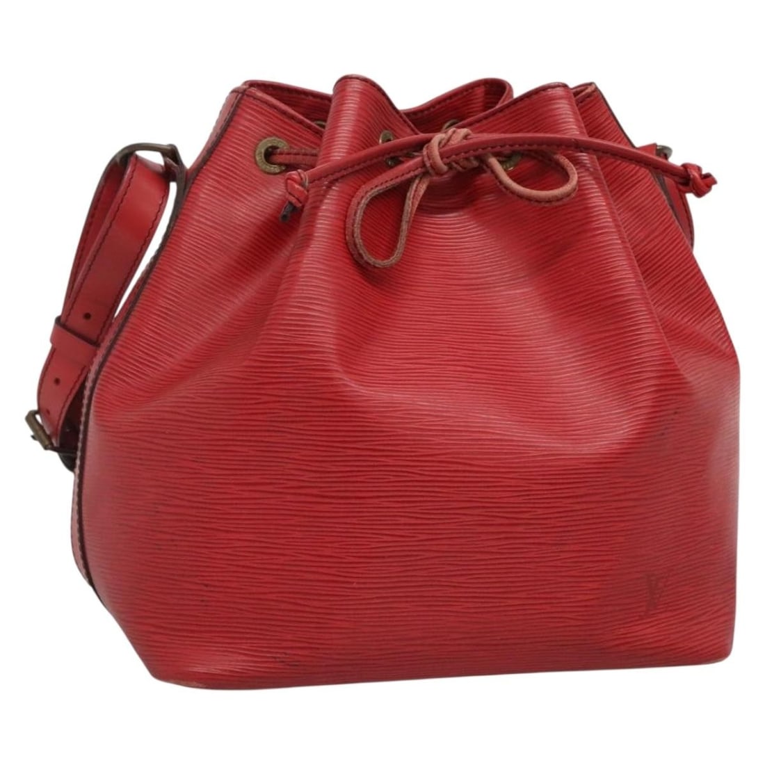 Authentic Louis Vuitton Epi Petit Noe Red Shoulder Bag M44107 (1 of 18)