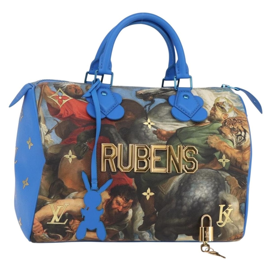LOUIS VUITTON Masters Collection RUBENS Speedy 30 Hand Bag Blue M43305 Auth: LOUIS VUITTON Masters Collection RUBENS Speedy 30 Hand Bag Blue M43305 Auth Introducing the LOUIS VUITTON Masters Collection RUBENS Speedy 30 Bag in a striking blue hue. Crafted in France, this stylis