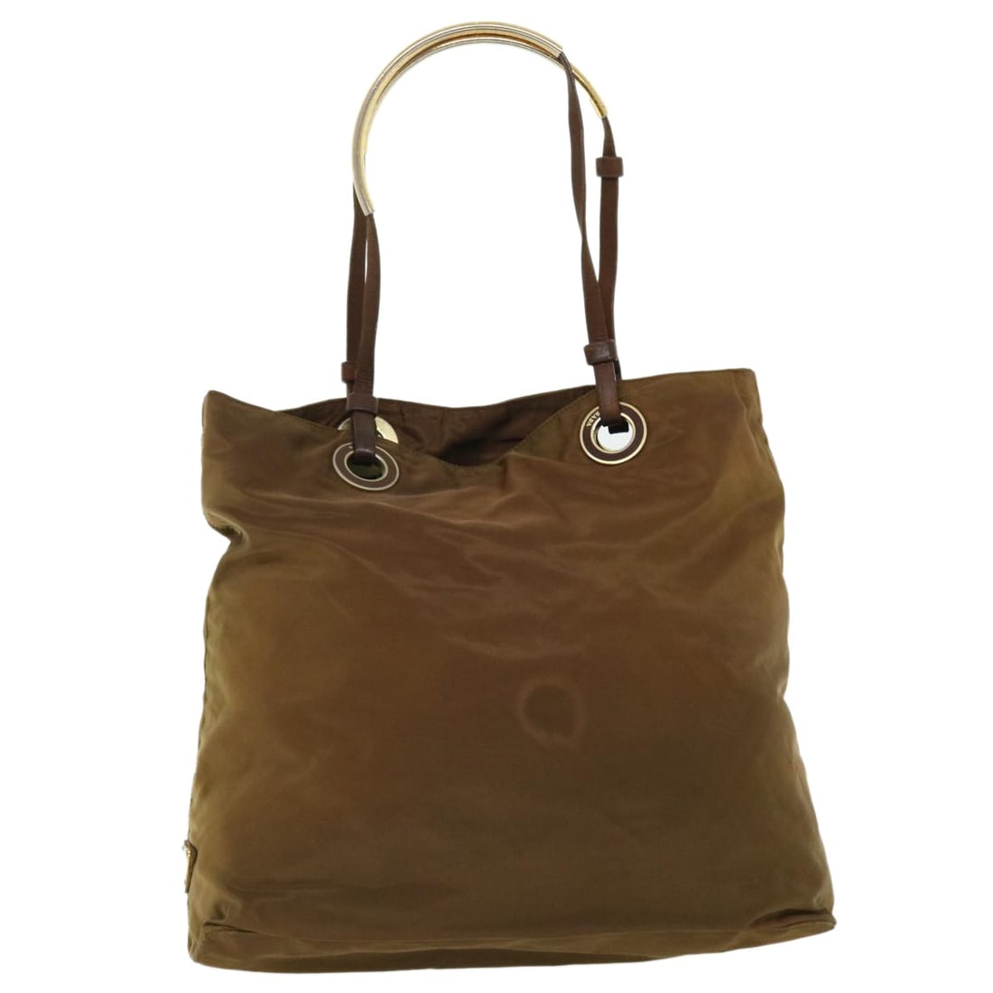 PRADA Brown Nylon Tote Bag Made in Italy: PRADA Brown Nylon Tote Bag Made in Italy This authentic PRADA tote bag is crafted in Italy from durable nylon, showcasing a classic brown exterior. Designed for practicality, it features ample space w