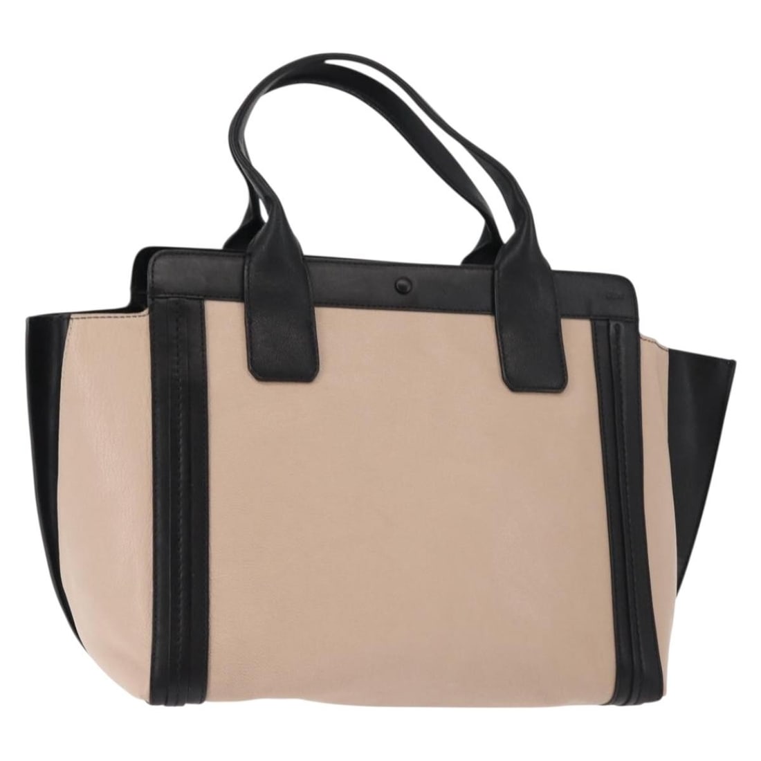 Chloe Alison Tote Bag Pink Black Leather Auth AM9218 Made in Hungary (1 of 18)