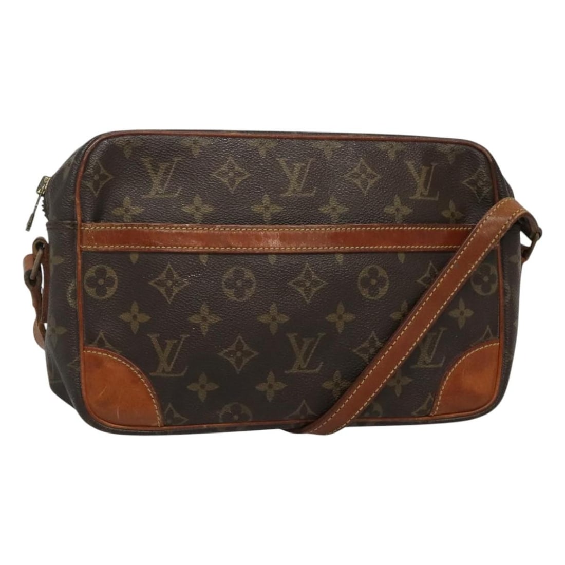 LOUIS VUITTON Monogram Trocadero 27 Shoulder Bag M51274 Made in France: LOUIS VUITTON Monogram Trocadero 27 Shoulder Bag M51274 Made in France This authentic Louis Vuitton Monogram Trocadero 27 Shoulder Bag (M51274) is crafted from durable Monogram Canvas, showcasing the