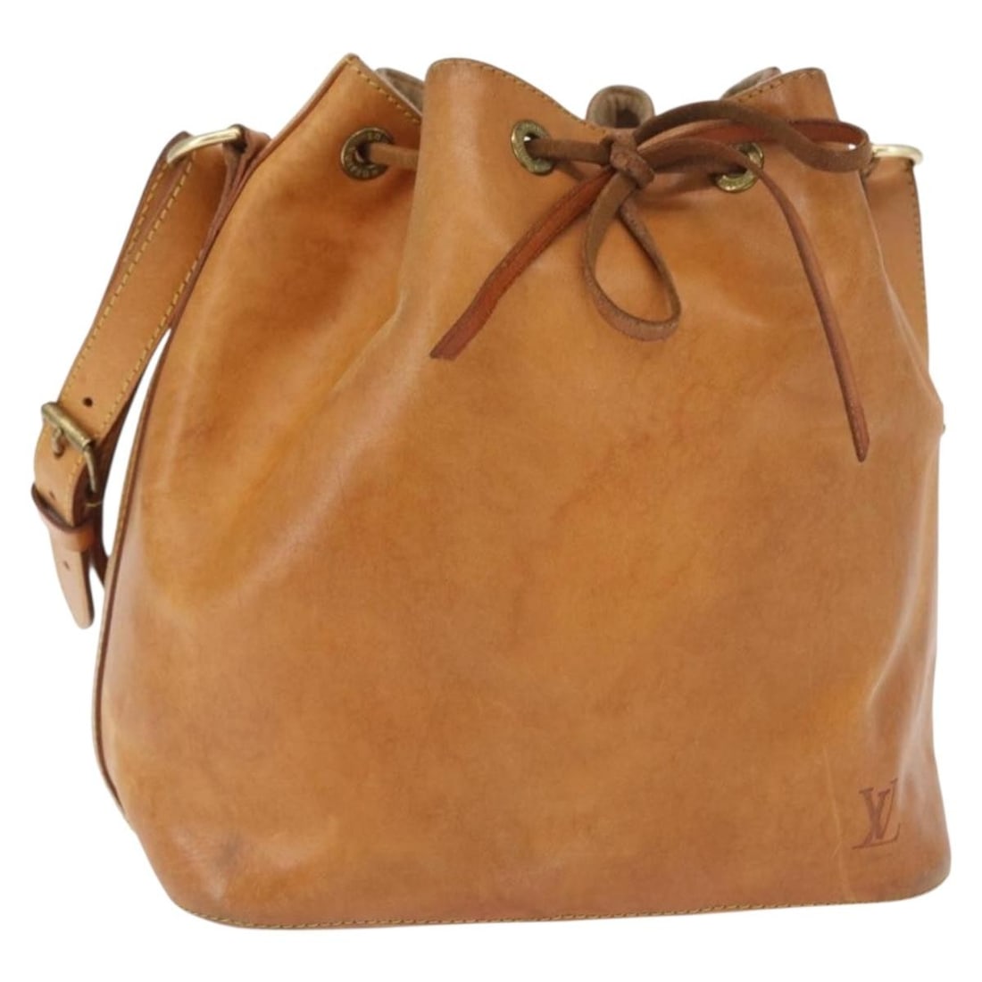 Louis Vuitton Petit Noe Nomade Leather Shoulder Bag Beige M85003 France (1 of 18)