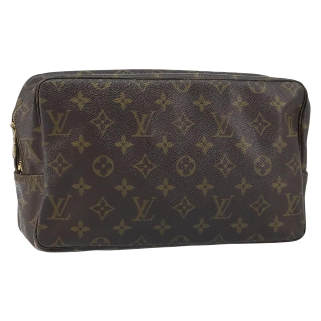 Louis Vuitton Monogram Canvas Trousse Toilette 28 Clutch Bag M47522 France: Louis Vuitton Monogram Canvas Trousse Toilette 28 Clutch Bag M47522 France This Louis Vuitton Monogram Trousse Toilette 28 clutch bag features the iconic monogram canvas exterior and is crafted in Fra