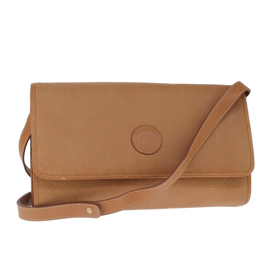 GUCCI Leather Shoulder Bag Beige Gold 004 115 0289 Auth Made in Italy (1 of 18)