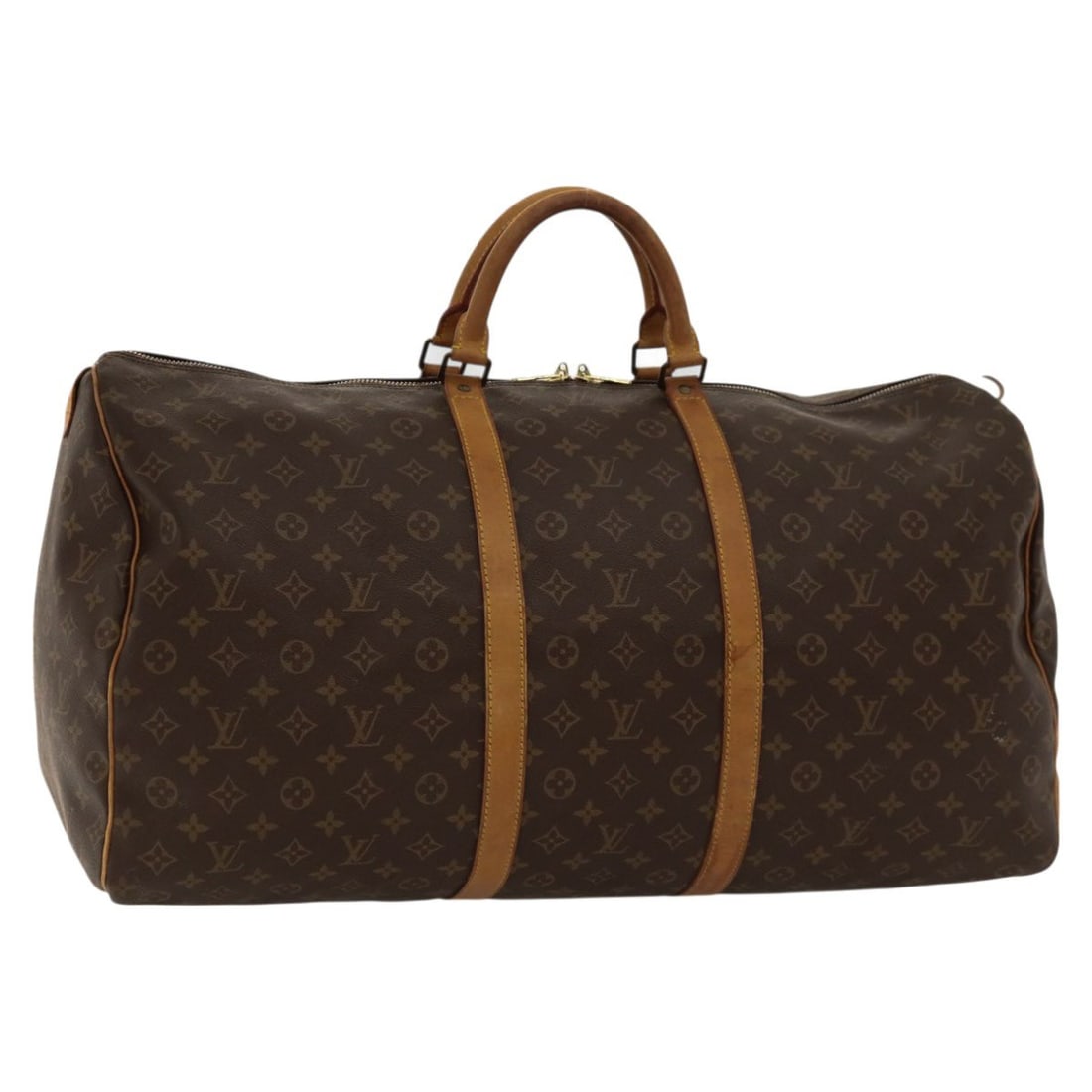 LOUIS VUITTON Monogram Keepall 60 Boston Bag M41422 Made in France: LOUIS VUITTON Monogram Keepall 60 Boston Bag M41422 Made in France The LOUIS VUITTON Monogram Keepall 60 Boston Bag is a classic and versatile travel companion, crafted from durable Monogram Canvas. T
