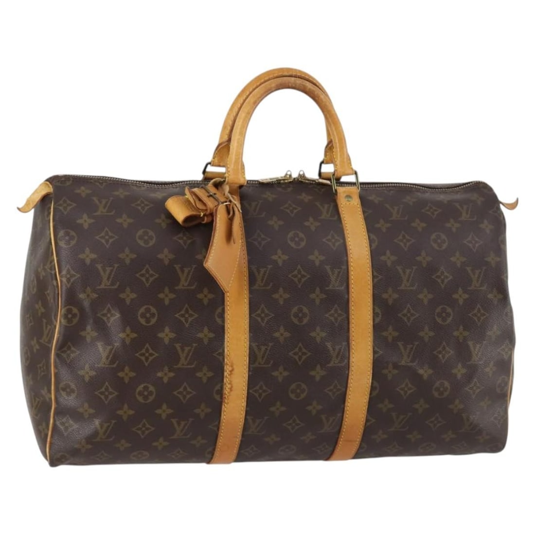 Louis Vuitton Monogram Keepall 50 Boston Bag M41426 Auth France: Louis Vuitton Monogram Keepall 50 Boston Bag M41426 Auth France This LOUIS VUITTON Monogram Keepall 50 Boston Bag is a classic and stylish travel companion. Crafted from durable Monogram Canvas, this