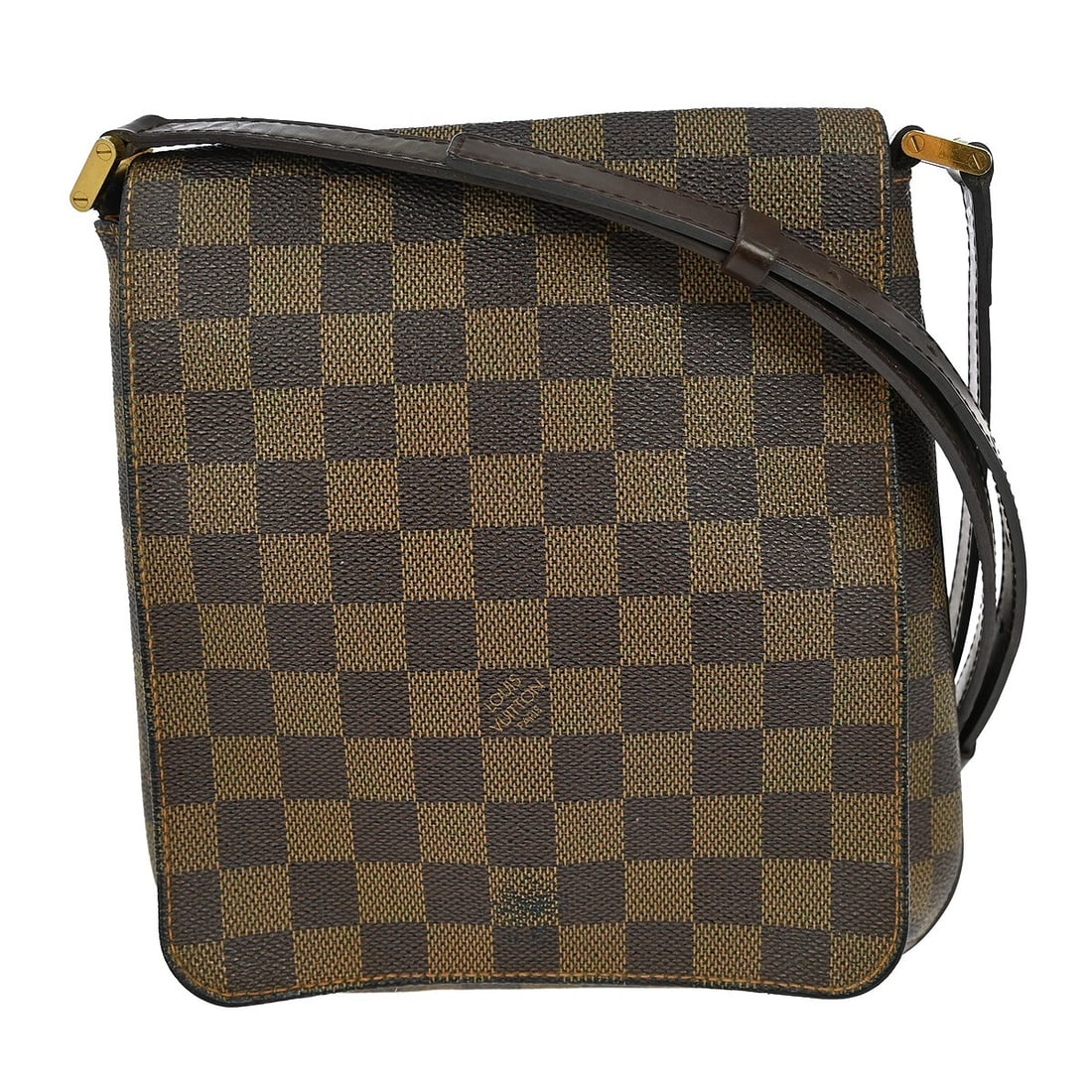 Louis Vuitton Damier Musette Salsa Long Shoulder Bag N51300 Brown: Louis Vuitton Damier Musette Salsa Long Shoulder Bag N51300 Brown This Louis Vuitton Damier Musette Salsa Long Shoulder Bag is a stylish accessory crafted from durable Damier canvas leather. The bag f