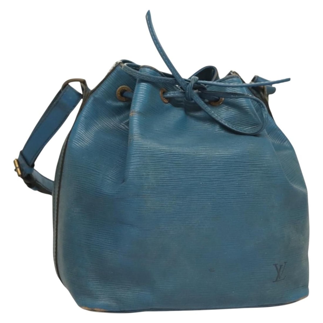 LOUIS VUITTON Epi Petit Noe Blue Shoulder Bag M44105 France Auth (1 of 18)