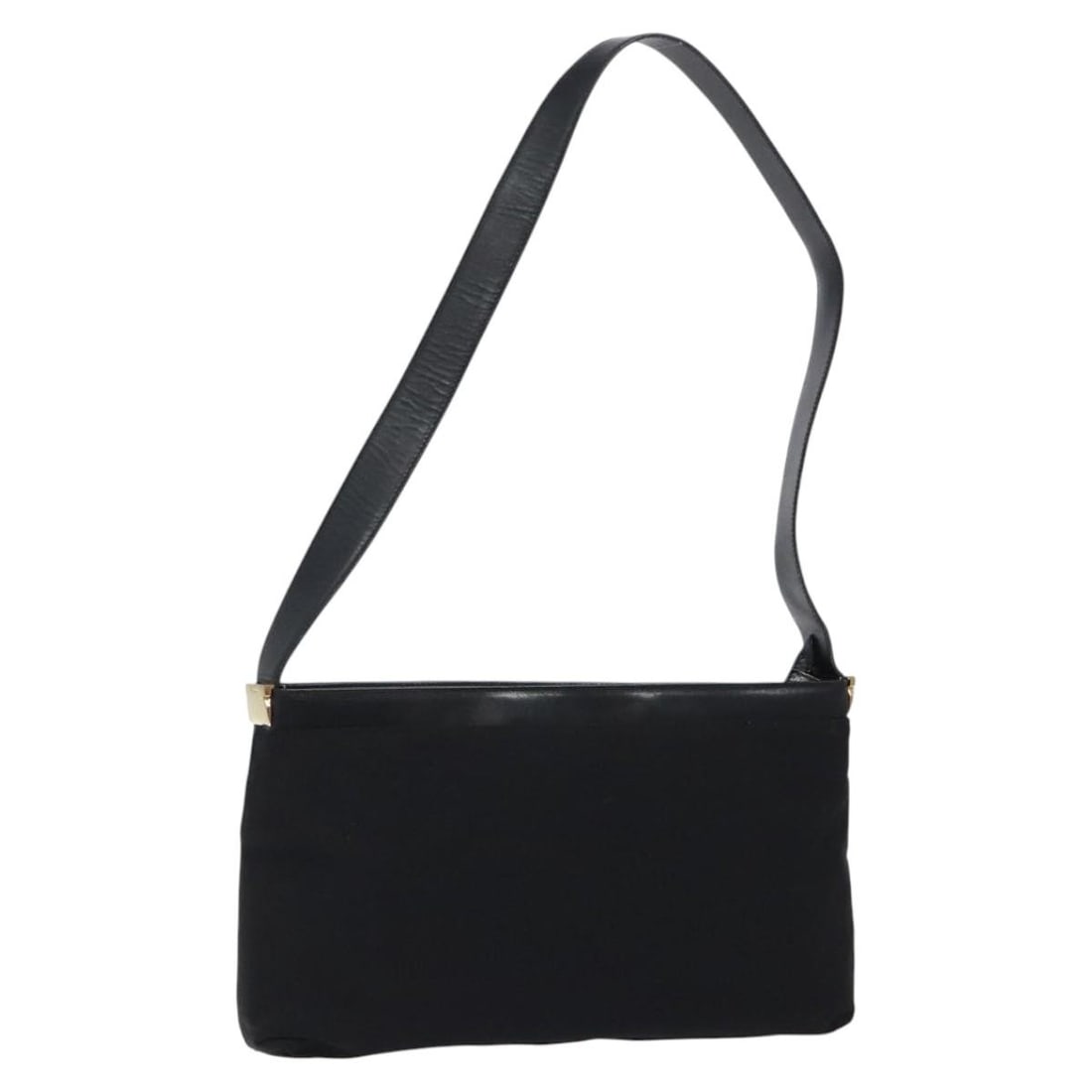 Salvatore Ferragamo Black Gold Canvas Shoulder Bag Italy Auth: Salvatore Ferragamo Black Gold Canvas Shoulder Bag Italy Auth This Salvatore Ferragamo shoulder bag combines elegance with practicality. Crafted in Italy, it features a stylish black and gold canvas e