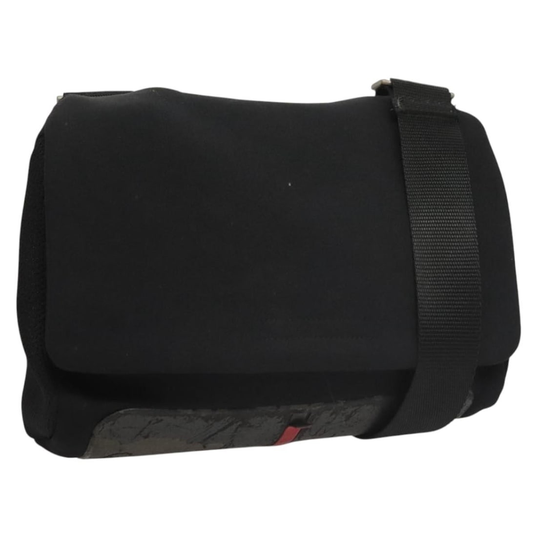 PRADA Black Silver Nylon Sports Shoulder Bag Made in Italy: PRADA Black Silver Nylon Sports Shoulder Bag Made in Italy This PRADA shoulder bag combines functional design with luxury fashion. Made from durable nylon, it features a stylish black and silver color