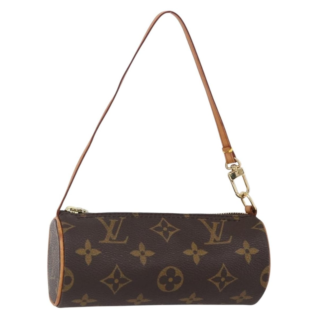 LOUIS VUITTON Monogram Papillon Pouch Auth France 6.1x2.4in: LOUIS VUITTON Monogram Papillon Pouch Auth France 6.1x2.4in This authentic Louis Vuitton Monogram Papillon Pouch showcases the timeless elegance of the brand with its iconic Monogram Canvas exterior.