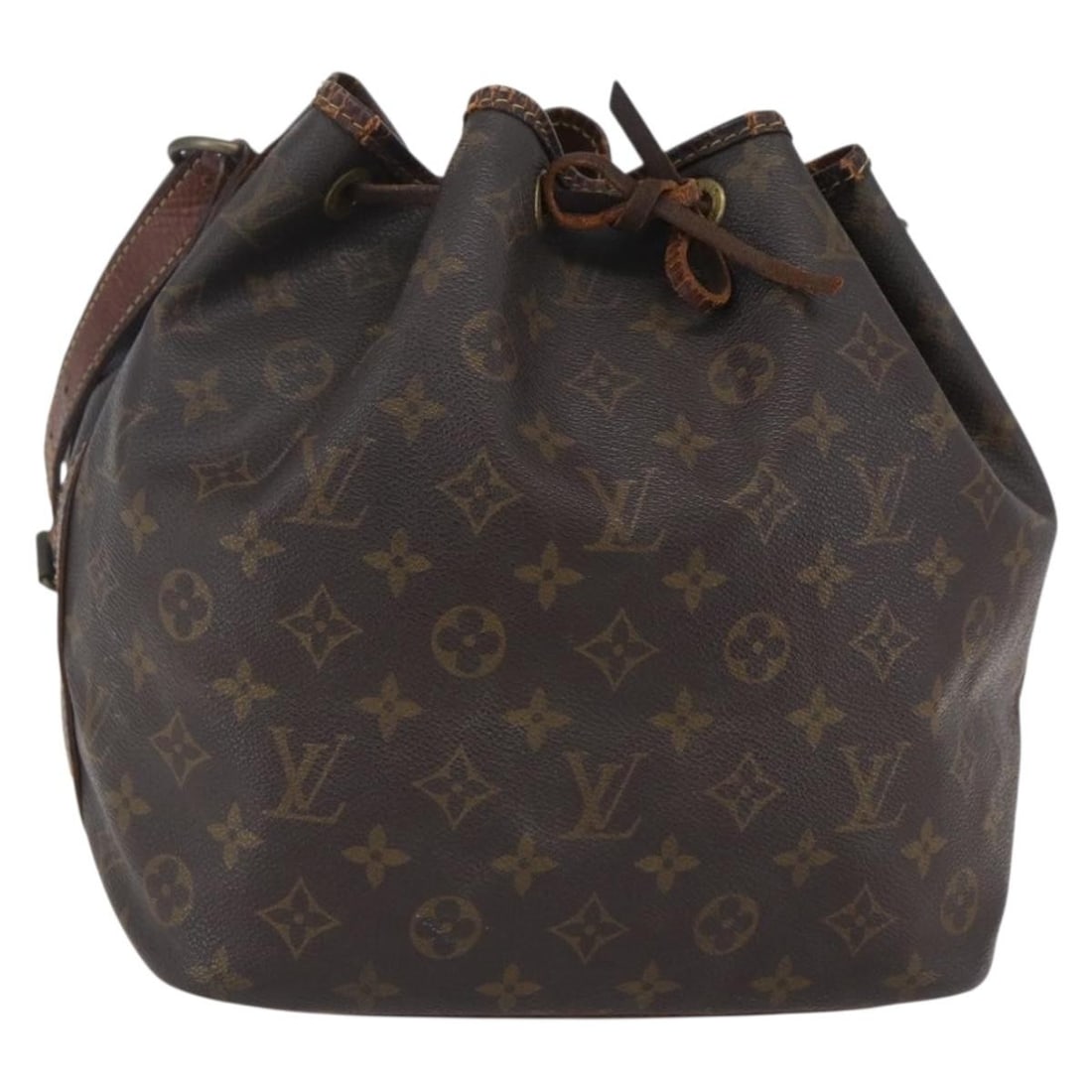 LOUIS VUITTON Monogram Petit Noe Shoulder Bag M42226 Authentic (1 of 18)