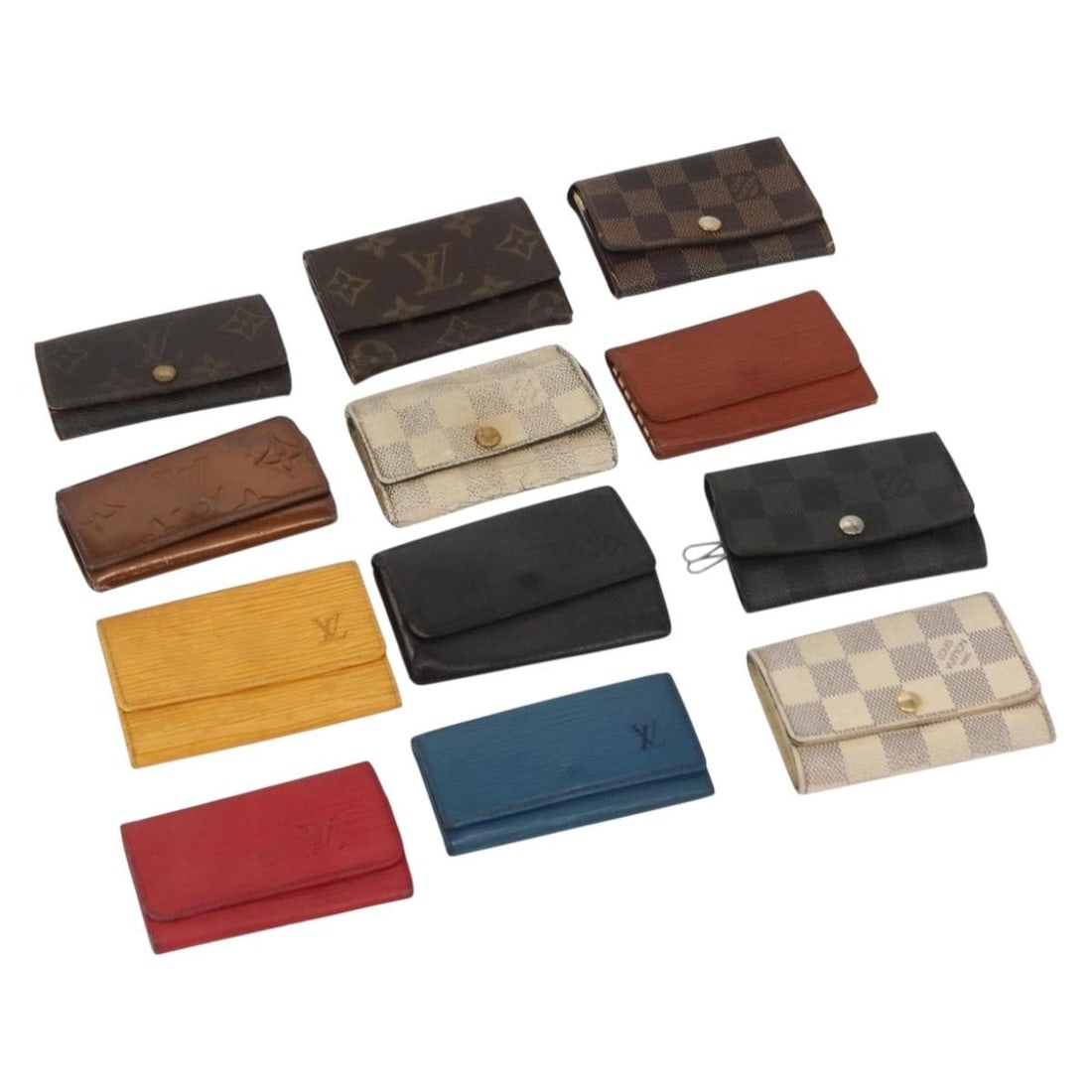 LOUIS VUITTON Monogram Epi Vernis Damier Coin Purse Key Case 12 Set: LOUIS VUITTON Monogram Epi Vernis Damier Coin Purse Key Case 12 Set This LOUIS VUITTON Monogram Epi Vernis Damier Coin Purse Key Case is a stylish and functional accessory. Made from high-quality Mono