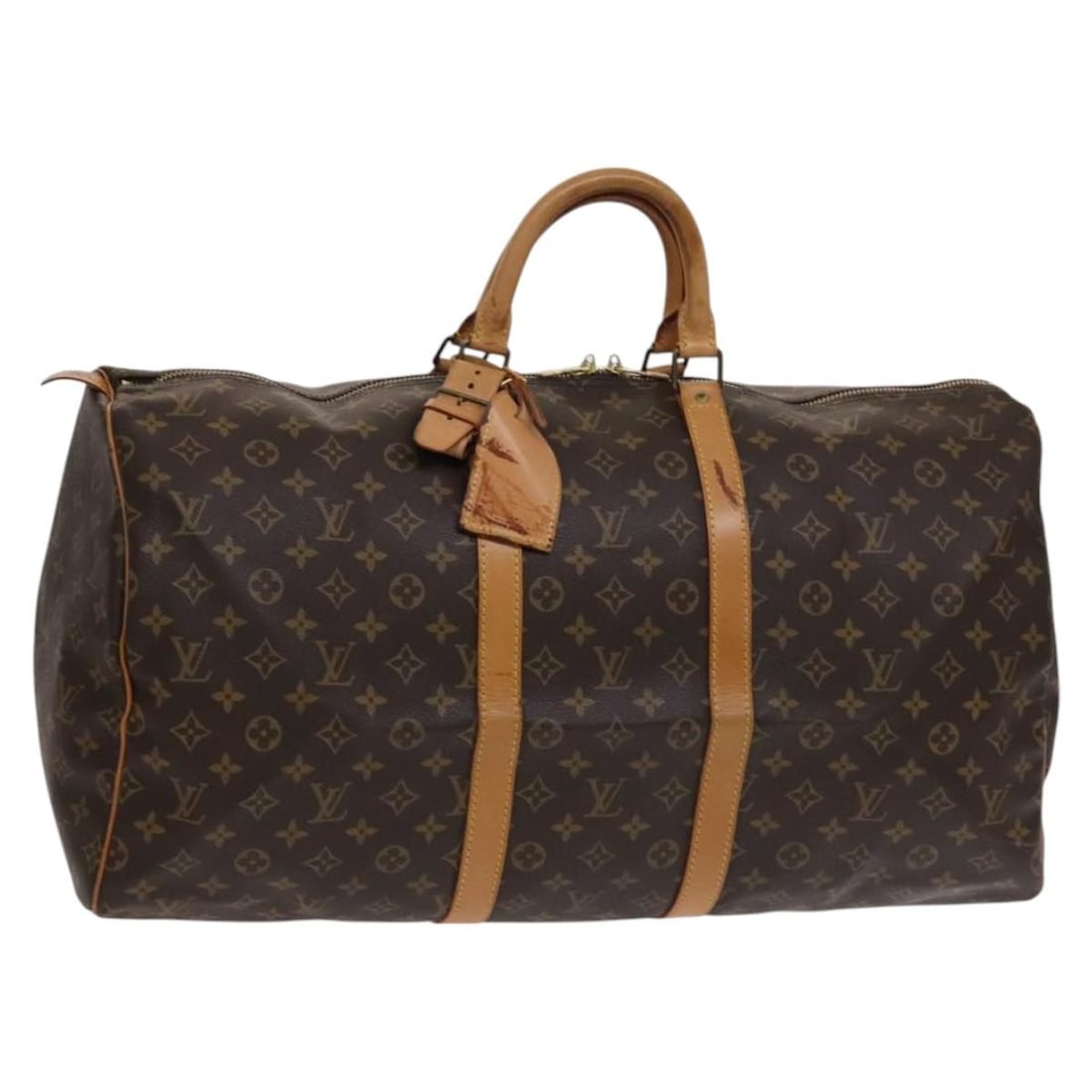 LOUIS VUITTON Monogram Keepall 55 Boston Bag M41424 Authentic France: LOUIS VUITTON Monogram Keepall 55 Boston Bag M41424 Authentic France This LOUIS VUITTON Monogram Keepall 55 Boston Bag showcases the iconic Monogram Canvas in a classic design. Crafted in France, this