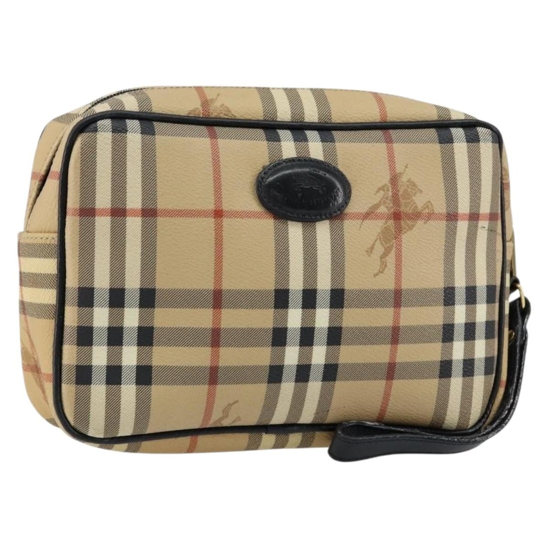 Burberrys Nova Check Beige Gold PVC Clutch Bag Auth: Burberrys Nova Check Beige Gold PVC Clutch Bag Auth Elevate your accessory collection with this Burberrys Nova Check Clutch Bag, crafted from durable PVC leather in a sophisticated beige and gold colo